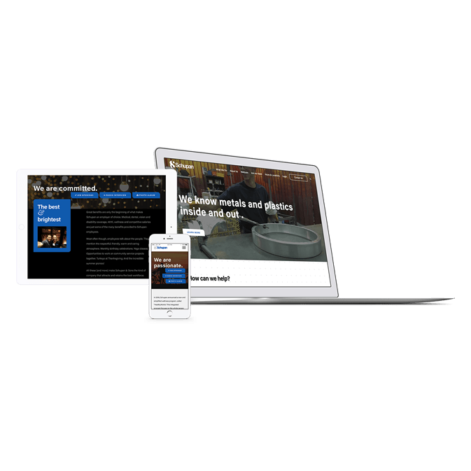 Schupan website design by SPARK Business Works